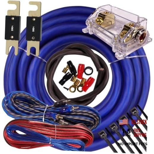 Complete Gravity Elite 0 Gauge Amp Kit Amplifier Install Wiring 0 Ga Wire