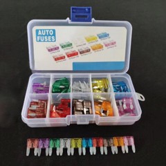 100×Mini Blade Fuse Kit Car Fuses Assortment Kit 3/5/7.5/10/15/20/25/30/35 40Amp
