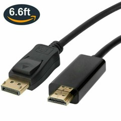 Display Port DP to HDMI Cable Adapter Converter Audio Video PC HDTV 1080P 60Hz