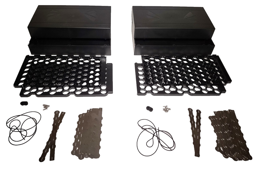48V 13S6P Lithium Battery Box Pack with Holder & Nickel plated strips DIY 2 PACK
