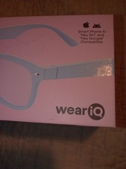 WeariQ Bluetooth Smart Glasses, SS-DustyBC1-Dusty Blue Glossy Frame