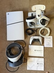 Sony PS5 Slim Disc 1TB + PlayStation VR2 – adult owned – used less than 5-hours