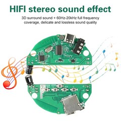 3.7V Bluetooth Amplifier Speaker Module w/ Card Slot Stereo Sound Hi-Fi Lossless