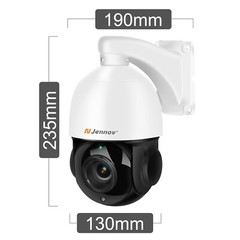 Jennov 4K 8MP 30X Zoom PoE Security Camera PTZ Auto Tracking Outdoor 2-Way Audio