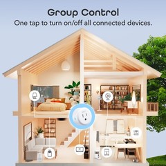 Geeni DOT Smart Wi-Fi Outlet Plug with Voice Control (2 Pack)
