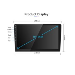 10.1″ Double 2Din Android 13 Touch Screen Car Stereo Radio GPS WIFI Carplay 64GB