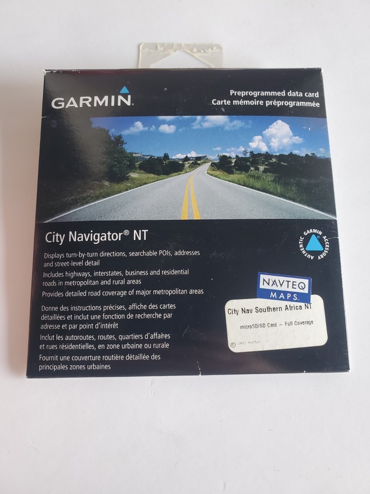 Garmin City Navigator Southern Africa NT- Micro SD Card- Full Coverage