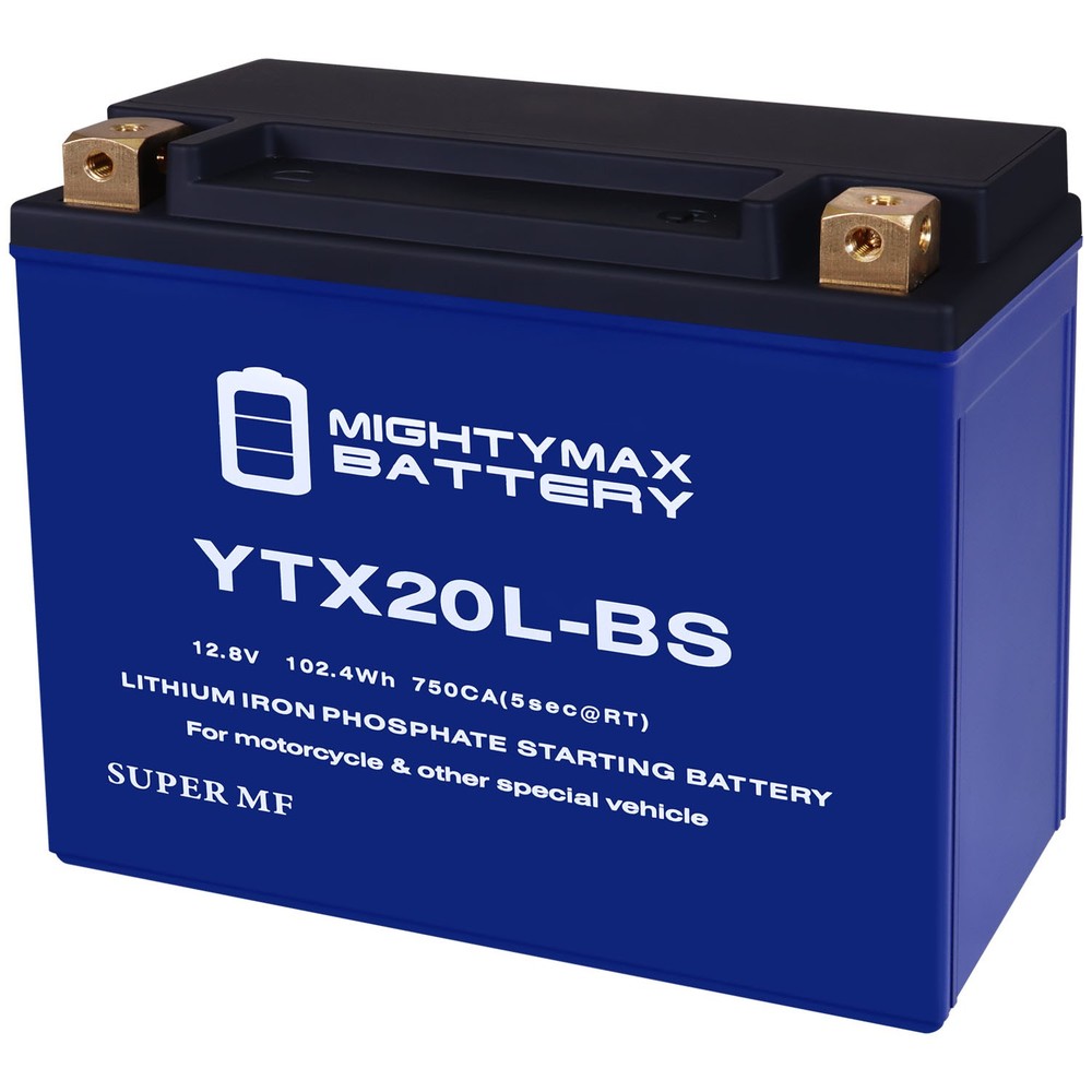 Mighty Max YTX20L-BSLIFEPO4 Lithium Replaces Yamaha 700 YFM70 Grizzly, EPS 16-24