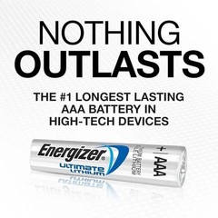 Energizer Ultimate Lithium AAA Batteries Pack of 8 | Exp. 2050