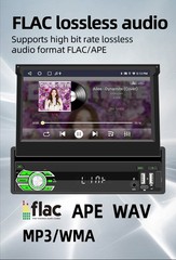 4+64GB Single 1DIN 7″ Car Stereo Radio Apple Carplay Android 15 GPS Retractable
