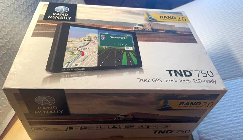 RAND MCNALLY TND750 LM TND-750 7″ TRUCK GPS NAVIGATION BUNDLE