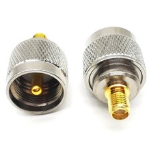 2/4/10Pcs PL259 UHF Male to SMA Female Jack RF Coax Adapter Barrel Connectors