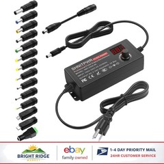 Adjustable AC to DC Power Adapter 3V to 24V with 14 Tips and Polarity Converter