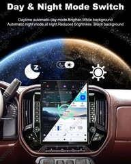 15.6″ Car Stereo Android Radio 8+128GB For 13-20 Chevrolet Silverado Gmc Sierra
