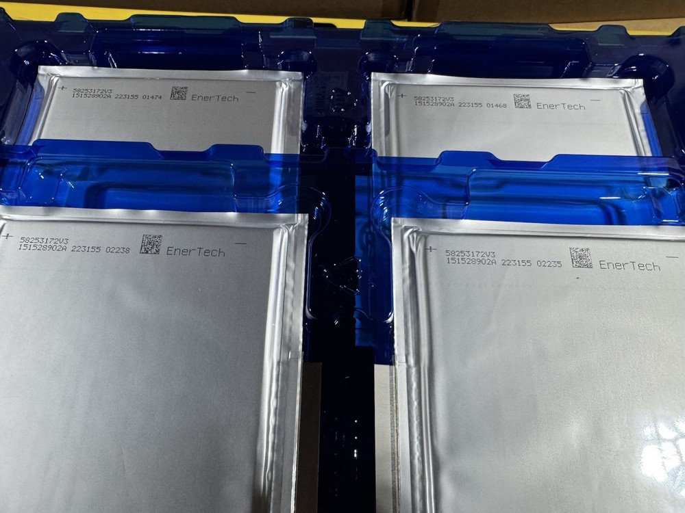 Case of (24) Enerdel High Current Discharge/Charge Lithium Ion 20ah Pouch Cells