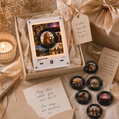 Custom NFC Music Player Fridge Magnet Rotatable Disc