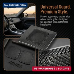 2Pcs Car Speaker Grille, 4 inch Speaker Grill Covers, Universal Metal Subwoofer