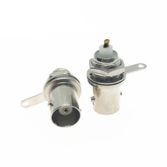 BNC Female Jack Bulkhead Mount Solder Cup RF Connector 50 Ohm – 1/2/5/10 Packs