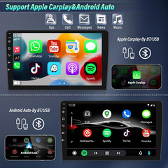 10 Inch Android 10.0 2 DIN Car Radio Stereo GPS Head Unit 4G+64G RDS Octa Core