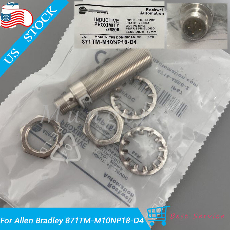 Inductive Proximity Switch Sensor 10-30VDC For Allen Bradley 871TM-M10NP18-D4