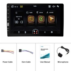 9 in Car Stereo Single 1 DIN Apple Carplay Android Auto HD Touch Screen FM-Radio