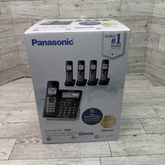 Panasonic KX-TGF775S Link2Cell Bluetooth DECT 6.0 5-Handset Silver Open Box