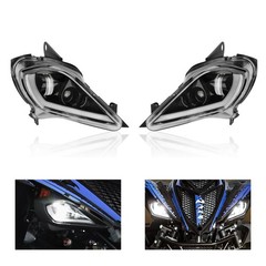 LED Headlights with Low Beam Turn Signal for Raptor 350 450 700 YFZ 450 Wolverin