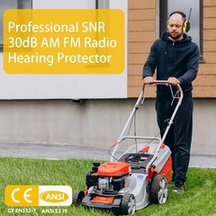 AM/FM Radio Headphones with Digital Display, 30dB AM FM Hearing Protection Sa…