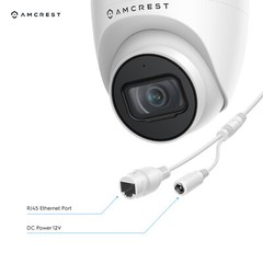 Amcrest UltraHD 5MP Turret PoE Outdoor Security IP Camera IP5M-T1179EW Warranty