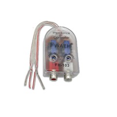 2-Channel RCA Line Out Level Car Speaker High to Low Impedance Converter 2PCS