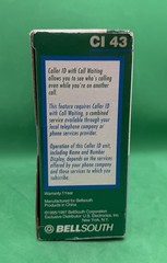 BellSouth Model CI 43 Caller ID W/Call Waiting 90 Caller ID Memory – New in Box