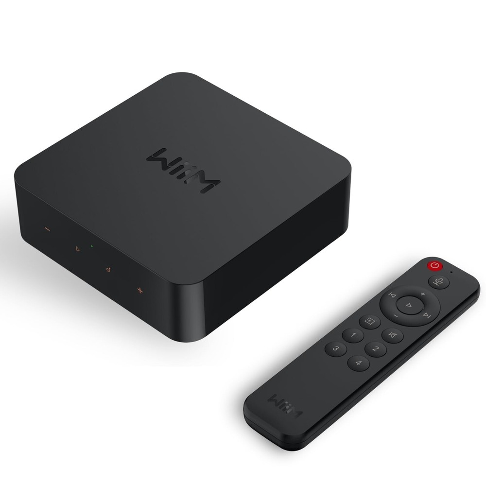 WiiM Pro Plus AirPlay 2 Receiver, Google Cast Audio, Multiroom Streamer – Black