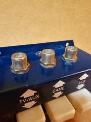 Vintage AIM 505 VCR / Game / TV Selector Switch – 3-Way Coaxial Splitter RF