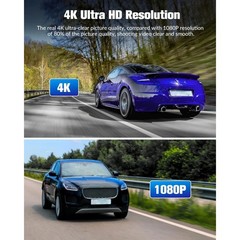 Dash Cam 3 Channel Front Rear Inside Camera with 32GB Memory Card WiFi G-Sensor