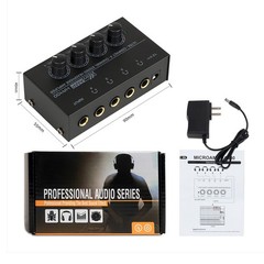 HA400 Ultra-Compact Stereo Headphone Amplifier 4-Way Headphone Amplifier