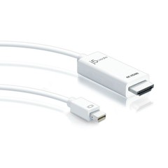j5create Mini DisplayPort to 4K HDMI Cable- Supports up to 4K x 2k @ 30Hz & 3D V