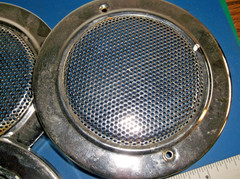 (1) NICE Classic Car Speaker Covers/grill Chrome Metal Vintage 5 1/2 Inch