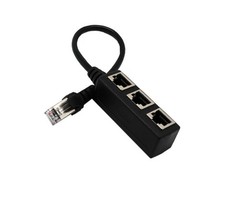 RJ45 1 to 2/3 Ways Splitter Adapter CAT7 CAT6 CAT5 LAN Ethernet Cable Connector