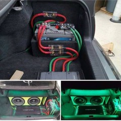 4) ANL Fuse block GP Car Audio w/ 4) 300 amp FUSES. fuse holder