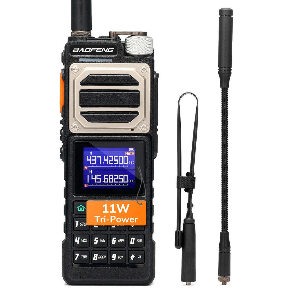 Baofeng UV-25 Dual Band Radio | 11W | NOAA | Airband | 5200mAh | USB-C Charging