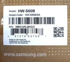 SAMSUNG HW-S50B/ZA ALL-IN-ONE SOUND BAR / NEW, FREE SHIPP.