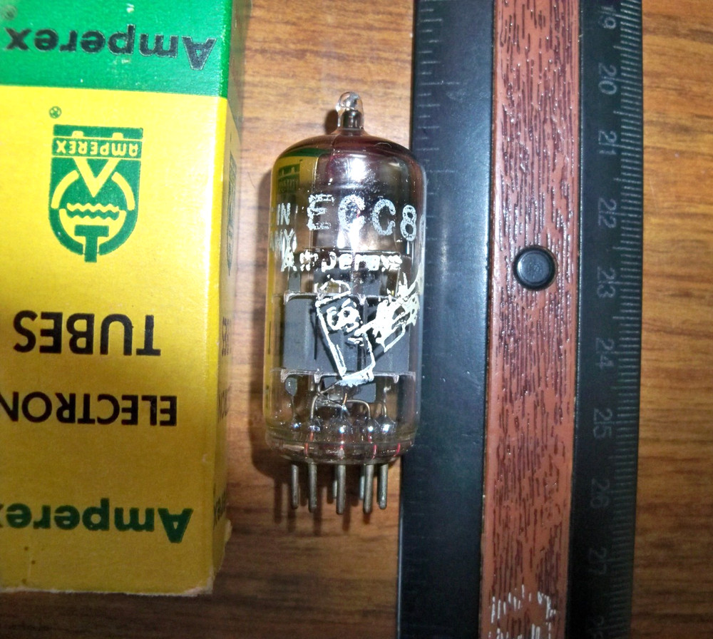 Strong NOS AMPEREX BUGLE BOY 6GM8 / ECC86 Tube