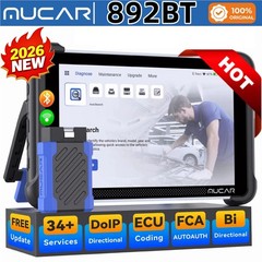 MUCAR 892BT Car Diagnostic OBD2 Scanner Full System Tool Action Test Free Update