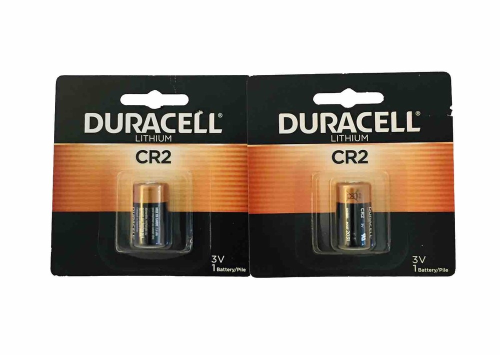 Brand New! Duracell CR2 3V Lithium Battery, 1 Count 2-Pack Exp. March 2031