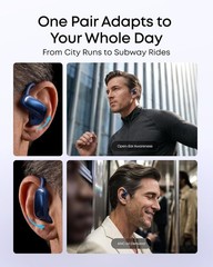 Soundcore AeroFit 2 Pro by Anker, Open-Ear Semi-in-Ear Active Noise Cancellation