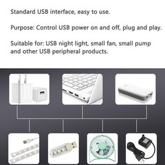 DC 5V USB Wireless Remote Control Switch Driver Power ON Off for LED Light, S…