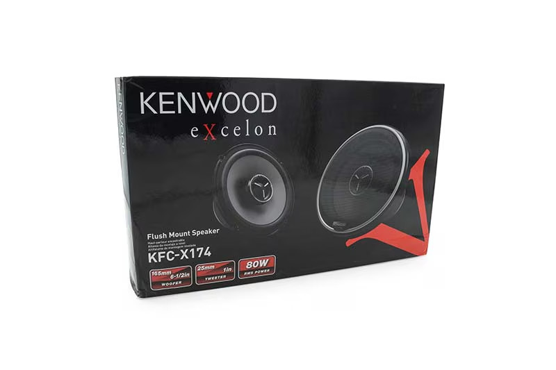 Kenwood KFC-X174 6-1/2″ Coaxial Speaker System, 240W Max Power