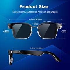 AI Smart Glasses for Women and Men, Bluetooth Translation Glasses with Chat G…
