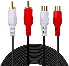 Professional 10ft Rca Male to Female Stereo Cable – Gold Plated Quality