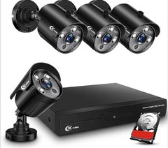 XVIM 1080P AHD 4-Camera DVR Complete System Night Vision BNC US-D8-4AHD7